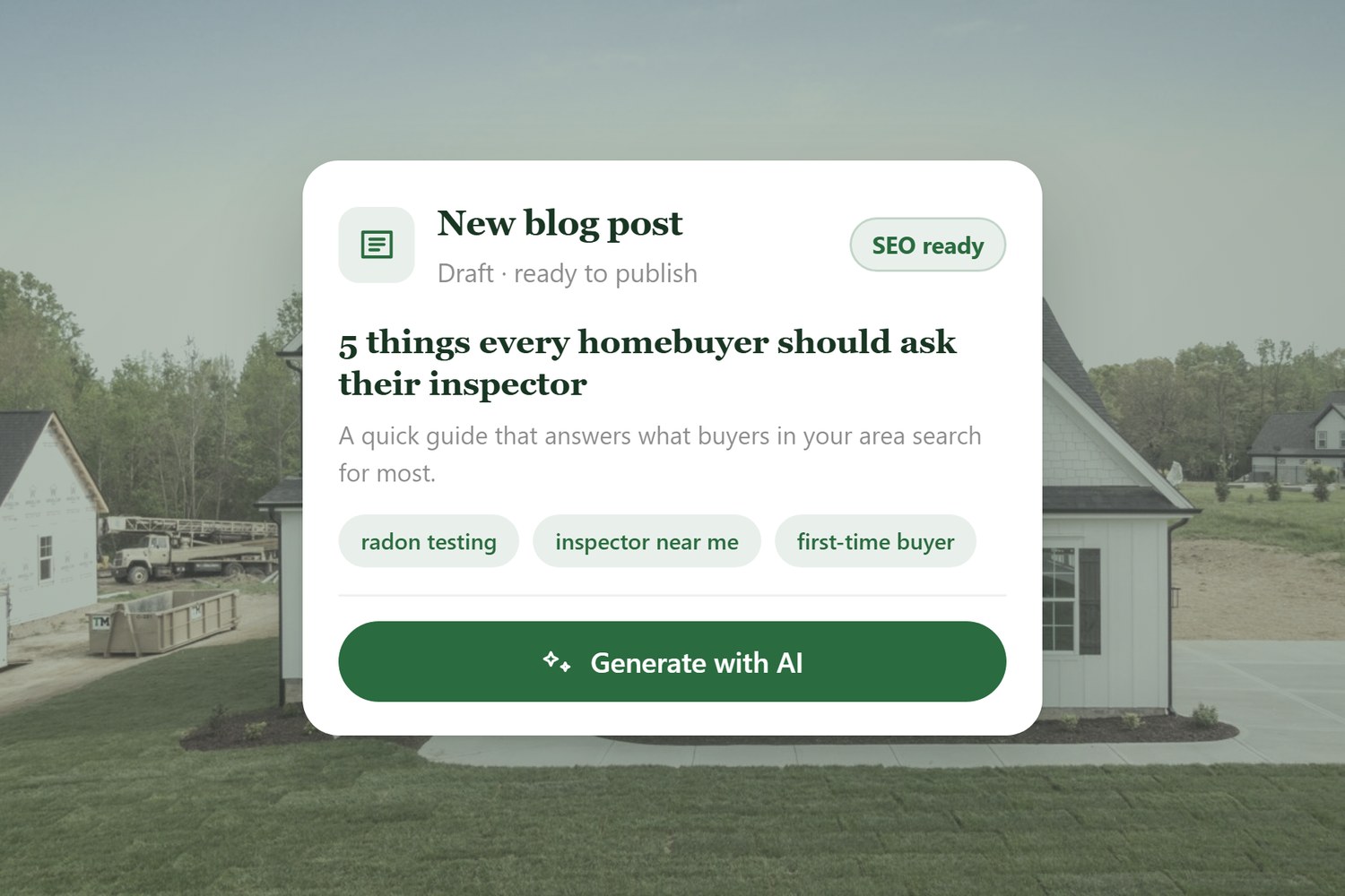 Publish blogs that bring in traffic