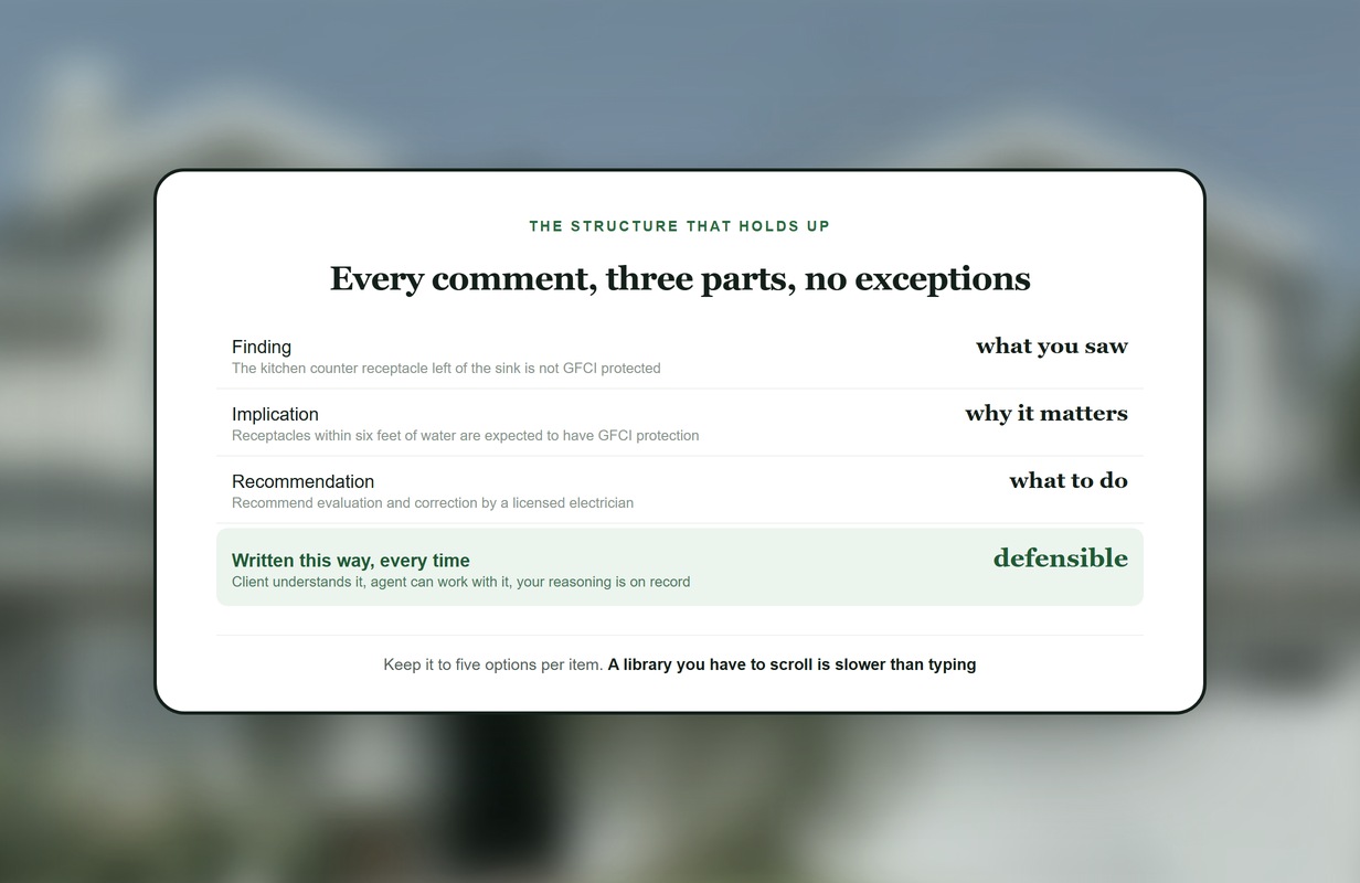 How to Build a Home Inspection Comment Library